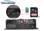 Industrial Level 4 Channel Car DVR Recorder 5 Channel Dual SD Card Storage