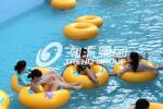 Large Lazy River Equipment / Aqua Play Park Galvanized Carbon Steel Supporting
