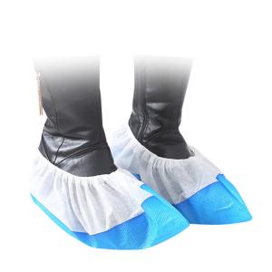 China Plastic Disposable Shoe Cover Anti Slip Anti Bacterial Dustproof Foot Cover wholesale