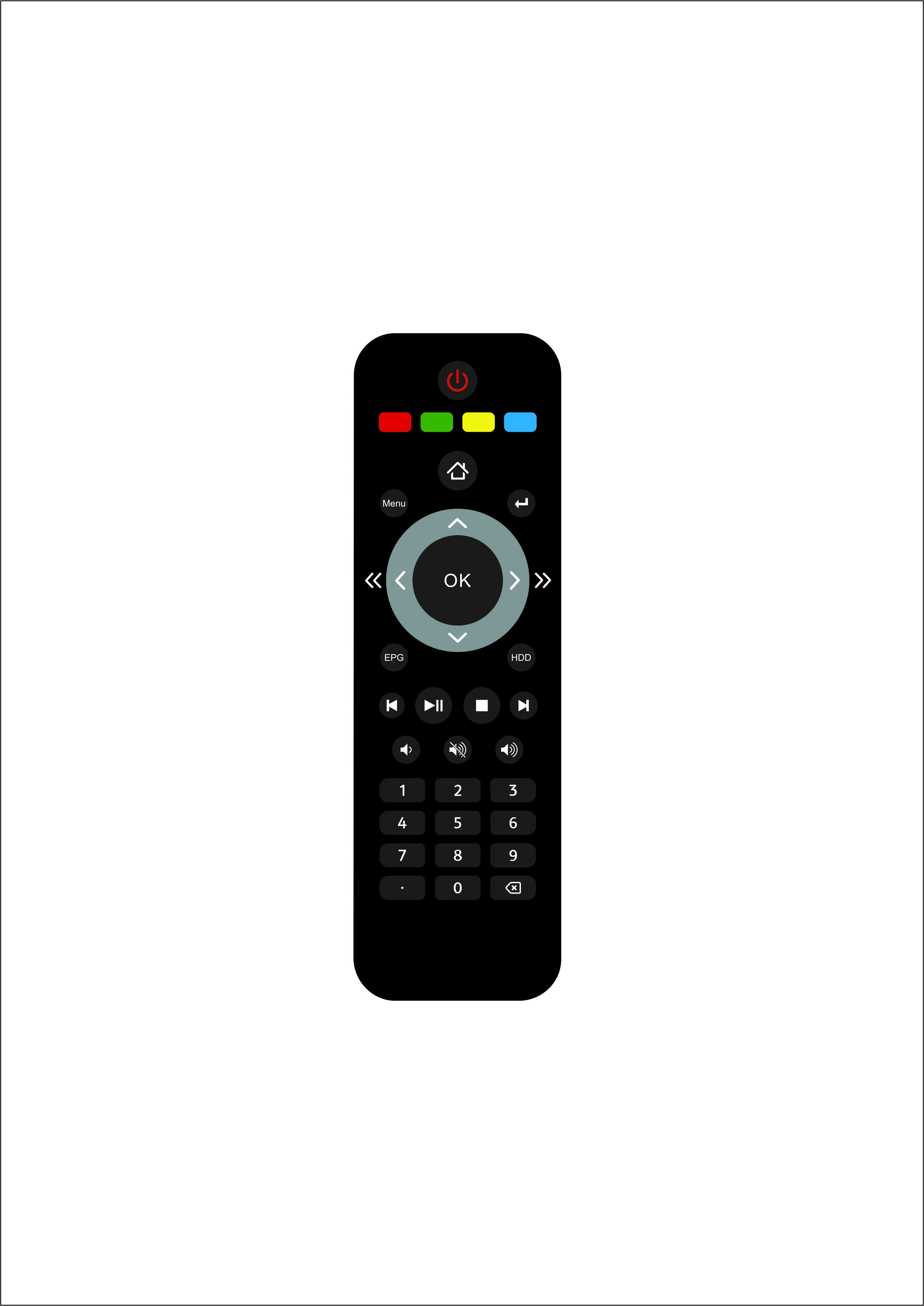 ABS Cover IR TV Remote Rubber Keypad Large Code Library Strict Inspected