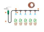 PVC Material Greenhouse Drip Irrigation System Garden Hose Micro Sprinkler
