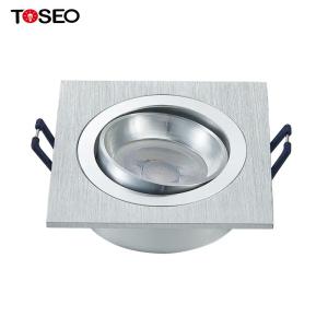 China GU10 Aluminum Ceiling Downlight 5w 7w Recessed Mounted Adjustable Square wholesale