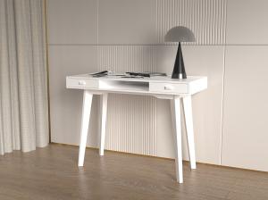 China Modern White Solid Wood Study Desk With Two Dawers European style wholesale