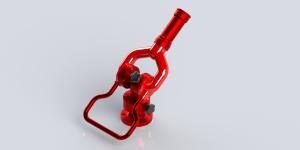 China Aluminum Alloy Fire Water Monitors Two Hand Wheel Pose Operation Method wholesale