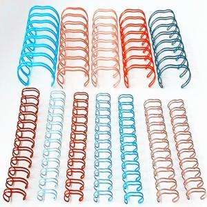 China 60 Sheets 5/16'' Colorful Double Wire O Metal Double Loop Wire wholesale