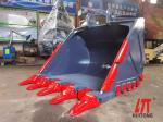 EX450 Excavator Rock Bucket Black Yellow Orange Duty Key JCB Heavy