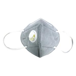 China Dust Proof KN95 N95 Respirator Mask 17.4*21cm Grey White Non Woven Fabric Mask wholesale
