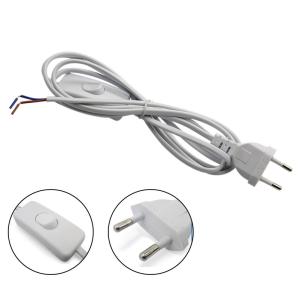 China EU Plug Switch Power Cord AC 110V 10A Copper ABS PVC Material wholesale