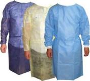 China Blue Impervious Disposable Protective Clothing Anti Dust For Medical Filed wholesale