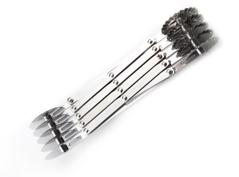 Wholesale Stainless Steel Pizza Cutter 5 Wheels Food Grade Pizza Tool