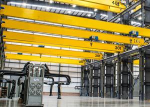 China Single Girder Overhead Bridge Crane European Standard With Electric Hoist wholesale