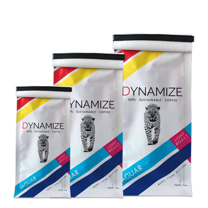 custom reusable printed coffee stand up pouches nuts snack tea chips food zipper bag wholesale