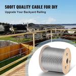 Bending T316 1/8" Stainless Steel Cable 7x7 Strands For Steel Processing Service