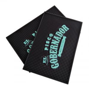 China Customilzed logo rubber beer drinking personalized PVC bar mat wholesale