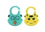 100% Waterproof Soft Silicone Bib , Washable Reusable Baby Bibs Easy To Clean