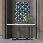 Polished Stainless Steel & Marble Console Tables - Affordable Luxury