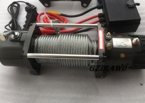 China 12v Truck Heavy Duty Electric Winch 8.3mm Steel Wire 9500lbs For Off Road wholesale