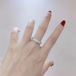 Flower Cut 925 Sterling Silver Gemstone Rings High Carbon Diamond For Men