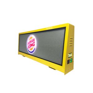 China WiFi 3G 4G 150W 5000nit Led Taxi Roof Sign SMD1921 P4 wholesale