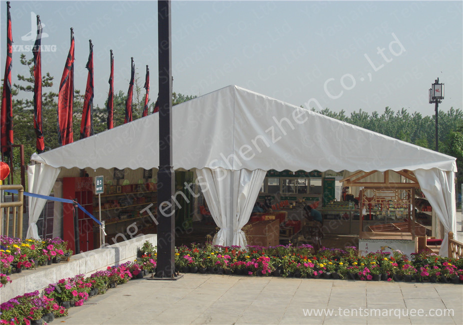 Portable Aluminum Structure Big Party Tents , Amazing White Fabric Party Marquee