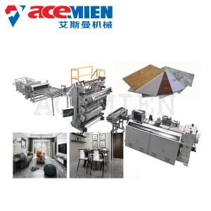 China PVC Imitation Artificial Marble Making Machine Decoration With UV Coating wholesale