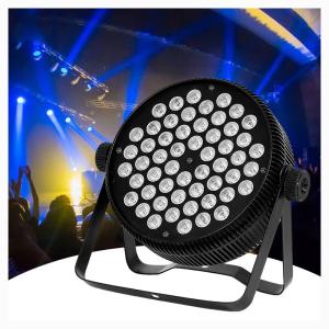 China 54X3W LED DMX Control Sound Activated Stage Par Light for Wedding Stage Disco Party Bar wholesale