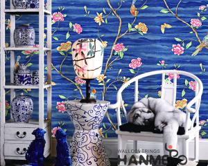 China Floral Bird New Designs Modern Removable Wallpaper for Saloon Chinese Factory Manufacture wholesale