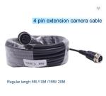 Male To Female Car Rear View Camera Extension Video Cable