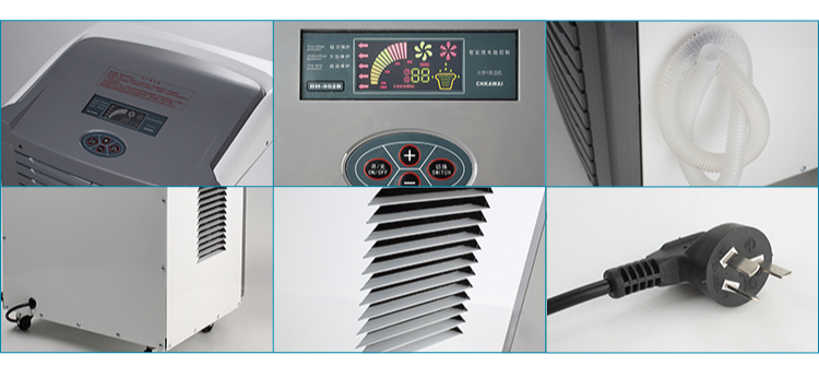 Directly Drainage 90L/D Dehumidifier for Food Processing and Water Damage Restoration