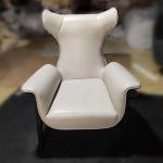 Modern Design Dining Room Furniture high back Leather Arm Chair Luxury Accent