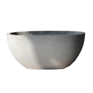 China Bath Shaped 56x27x26cm GRC Concrete Fiber Cement Outdoor Planters wholesale