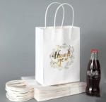 Custom Restaurant Food Delivery Take Out Packaging Bag Design Your Own Logo Flat