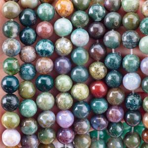 China 8mm Indian Agate Gemstone Beads Healing Crystal Stone Beads For Jewelry Making wholesale