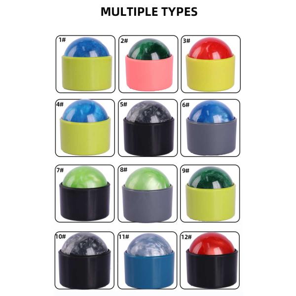 Colorful Handheld Self Massage Roller Ball Dia54mm Simple Device