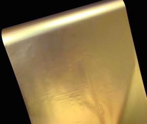 China Gold Holographic Projection Film , 100micron Coil Window Projection Film wholesale