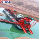 QH-sand -5 Chain Bucket Sand Gold and Diamond Dredger for Sea Freight Transporta