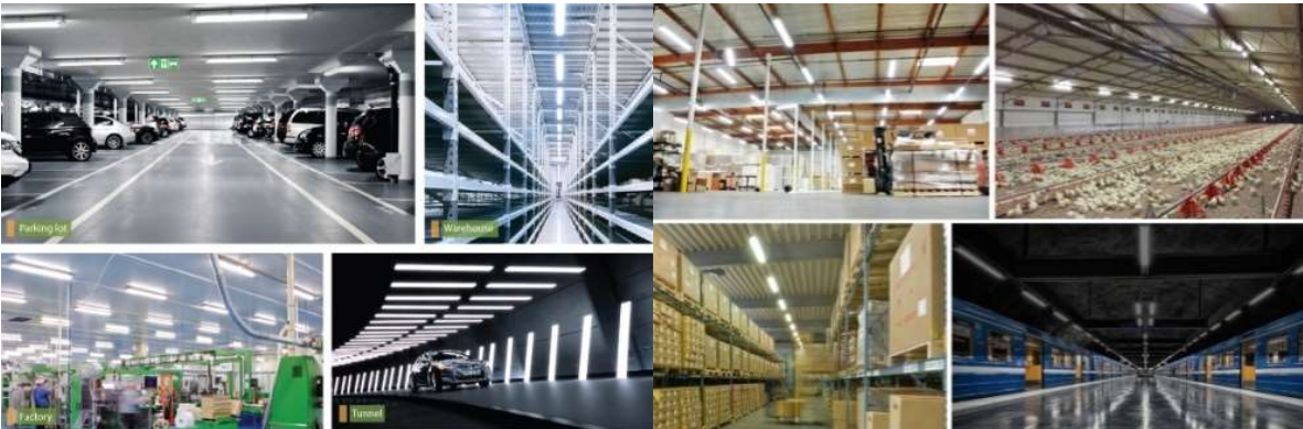 OEM PC Housing Tri Proof Led Linear Light Batten Waterproof 40w IP65