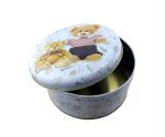 Round Christmas Cookie Tin Box Cookie Tin Box Round Metal Tin Can