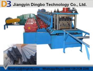 China Durable Guard Rails Roll Forming Machine , Steel Rolling Machine With Electric Drive wholesale