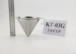 China Customized Logo Stainless Steel Coffee Filter For Making 1-4 Cups wholesale