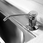 320ml Kitchen Brass Dish Soap Dispenser Pe Bottle Copper Indenter