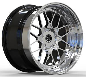 China 20x10.5ET+70/21x12.5E+27 5x4.75/70.1 3-PC Chrome Rims For C5 Corvette wholesale