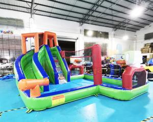 China Big Pool Kids Slide Bouncer Outdoor Inflatable Water Slides on sale