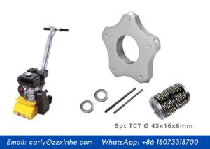 China Concrete Milling Scarifier Machine Carbide Tipped 5 Points Scarifier TCT Cutters For Scarifiers wholesale