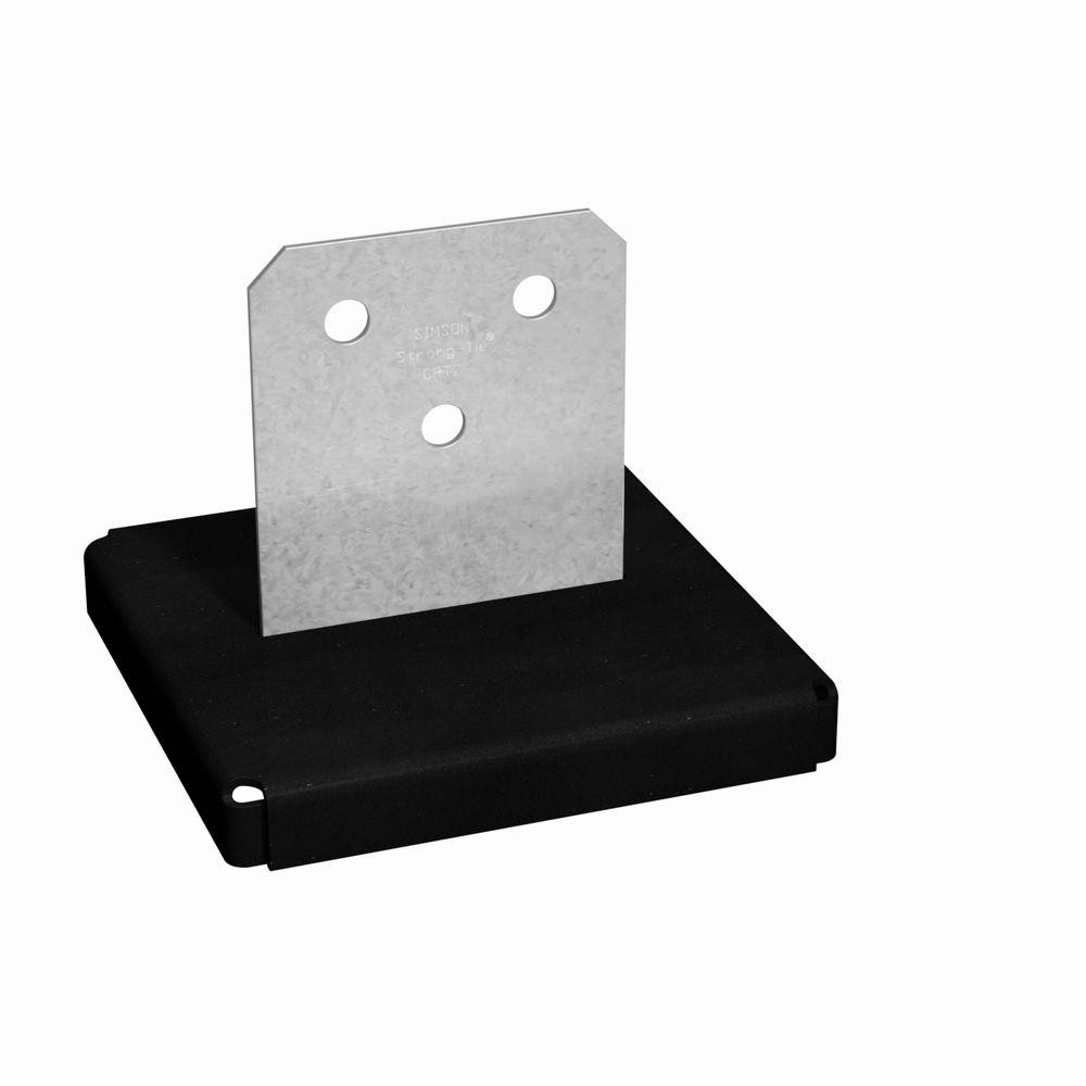 Steel Metal Type Post Base Bolt Down Black Pergola Post Support with ROHS Certification