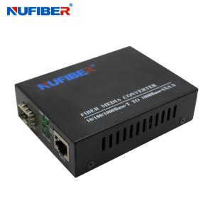 China 10/100/1000Mbps SFP to RJ45 Gigabit SFP UTP Optical Media Converter DC5V Power Supply wholesale