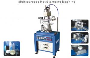 China 1000pcs/Hr Metallic Foil Printing Machine , 120x200mm Industrial Metal Stamping Machine wholesale