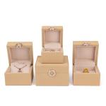 Custom Hot Stamping Logo Four-Leaf Clover PU Leather Jewelry Box for Customized