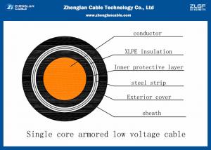China Nominal Section：1*50~1*1000mm² 1 Core Al/CU XLPE Insulated, Steel Tape Armoured, PVC Sheathed Power Cable(NA2XBY/NAYBY) wholesale