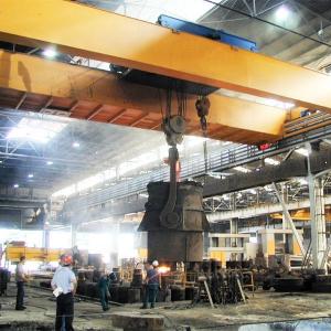 China Metallurgy Melt Shop Double Beam Overhead Crane 70 Ton Electric Winch Lifting wholesale